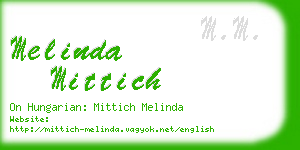 melinda mittich business card